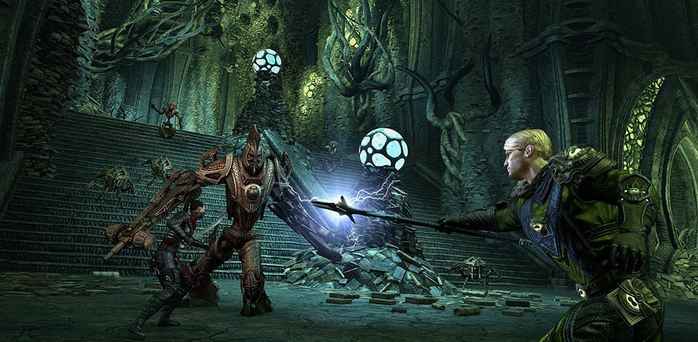 cover image showing combat in the infinite archive for update 43 of the elder scrolls online